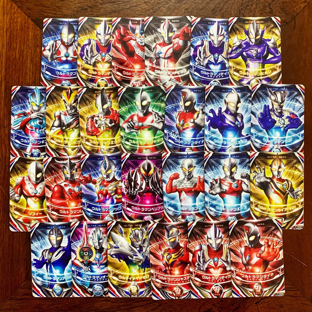 [ẢNH THẬT] Trọn bộ 26 Thẻ bài Ultraman Card Orb: Fusion - Ultra Hero ...