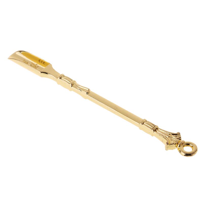 Golden Metal Spoon Use For Snuff Powder Spoon  Pendants Tableware  Spoon