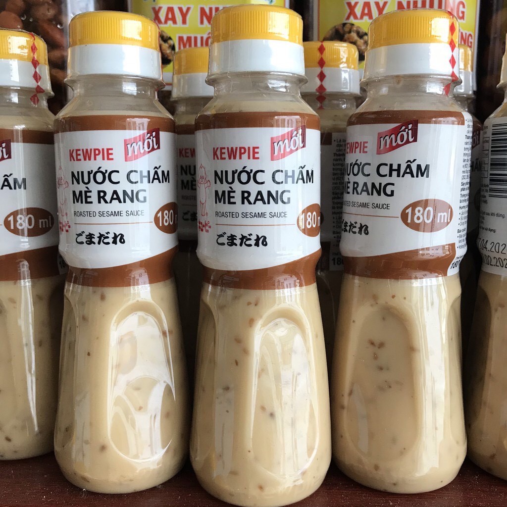 COMBO 4 CHAI NƯỚC CHẤM MÈ RANG KEWPIE CAM KẾT CHÍNH HÃNG ( chai 180ml ...