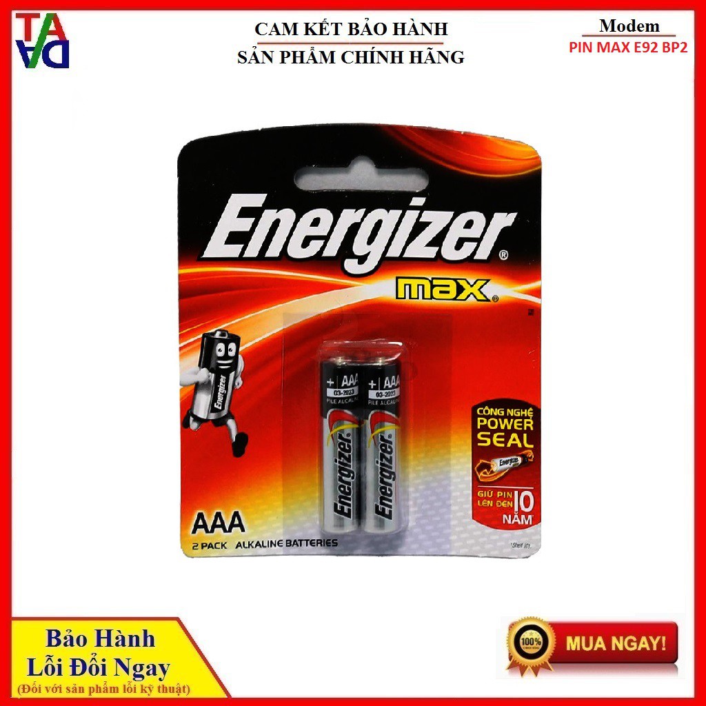 PIN AAA ENERGIZER MAX E92 BP2 - HÀNG CHÍNH HÃNG | Shopee Việt Nam