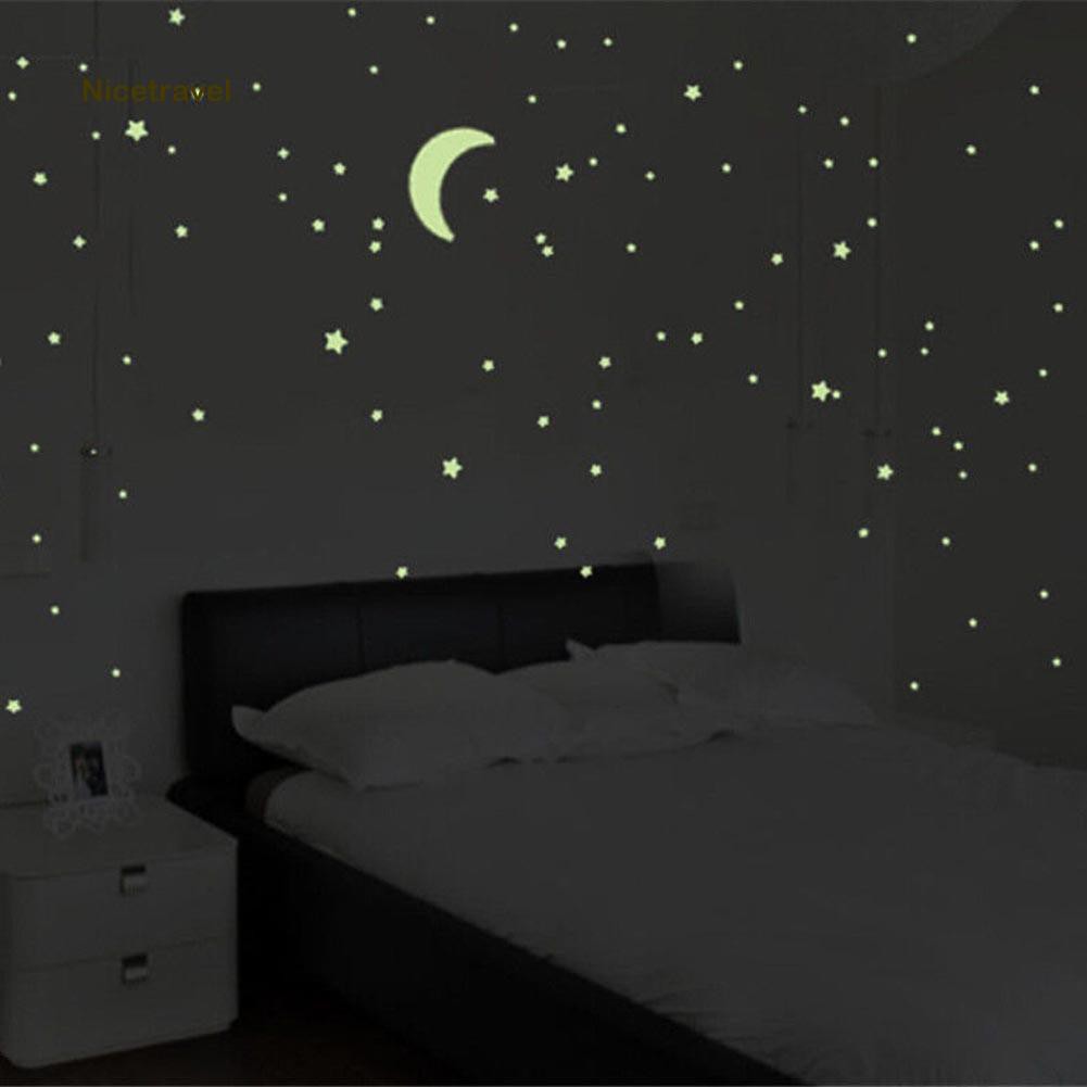 Bộ 200 ngôi sao 3D dạ quang trang trí phòng ngủ | Shopee Việt Nam