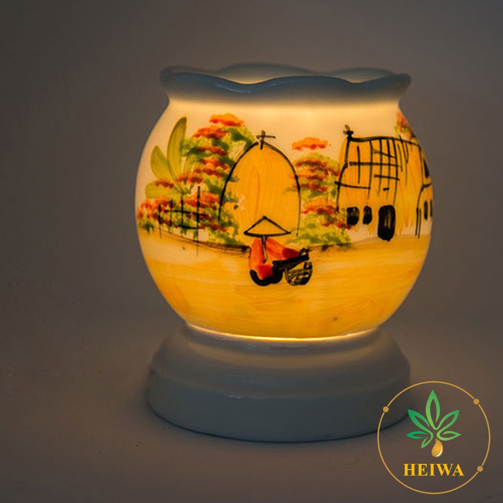 Ảnh Đèn xông tinh dầu gốm sứ thấu quang thương hiệu HEIWA nhiều Size giúp xông phòng khử mùi cực tốt. 4
