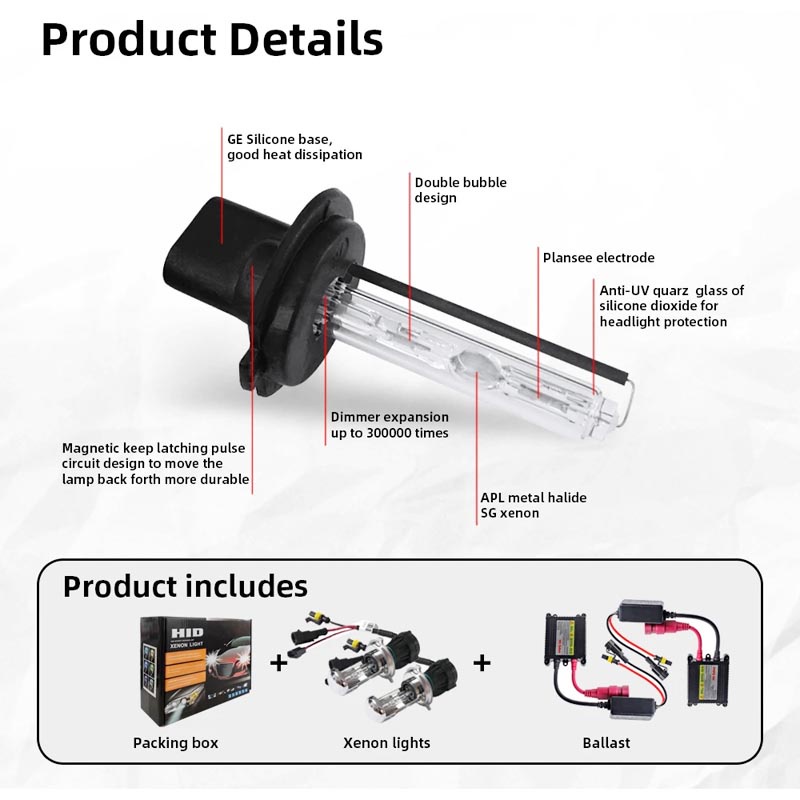 2 Chiếc Xenon Bộ 55w Bóng Đèn Pha Ô Tô H7 H4 H1 H3 H8 H11 9005 HB3 9006 4300k 6000k 8000k 12000k Canbus 12v H4-3 hb2 9003 Bixenon Cho toyota honda Hyundai nissan Volkswagen Light