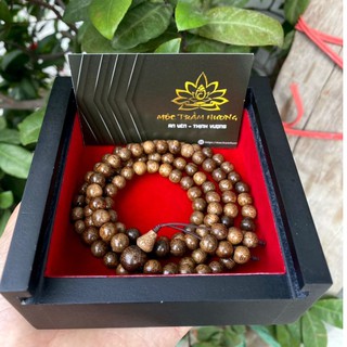 Hộp Gỗ Đen Đựng Vòng Tay, Chuỗi Hạt, Đồ Phong Thủy 10x10x3cm - Mộc Trầm Hương MTH