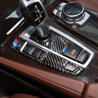 Sợi Carbon Cho Xe BMW F01 F10 F07 F25 F26 Kiểu Dáng Xe Bánh Răng Dịch Chuyển Hộp Bao Viền Gian Hàng Trang Trí Dải 5 7 series X3 X4 Miếng Dán