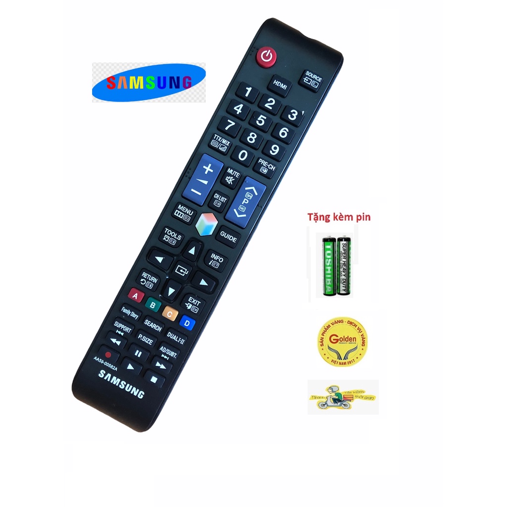 Điều Khiển TiVi SamSung AA59-00582A  smart internet loại zin theo máy chất lượng cao - Tặng kèm pin chính hãng
