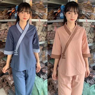 Tim 3 Nút Nữ # Đồ Lam Đi Chùa#Quần Áo Nữ
