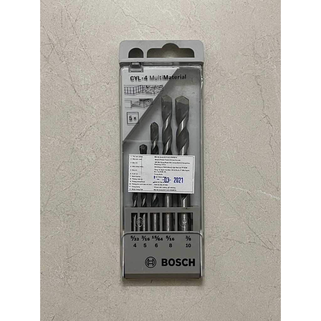 Bộ mũi khoan đa năng 5 cây Bosch 2608680798