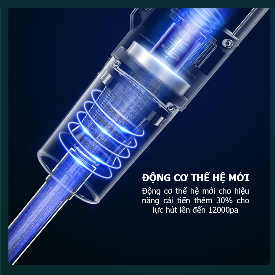 Product image Máy hút bụi không dây Youfu UF-X1 Pro hàng chính hãng lực hút cực khỏe tặng kèm đầu hút chăn đệm chuyên dụng 4