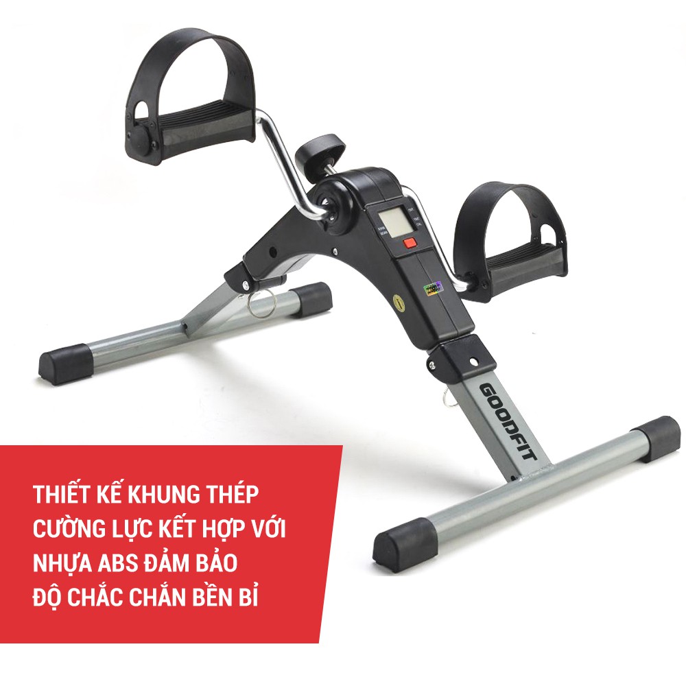 Ảnh Xe đạp thể thao gấp gọn mini GoodFit tùy chỉnh độ nặng, tập luyện thể dục tại nhà GF002MB 3