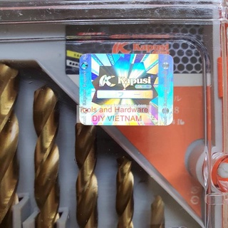 Bộ Mũi khoan inox hãng Kapusi các 6 chi tiết và bộ 19 chi tiết (K-3605 và K-3606)