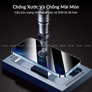 Kính Cường Lực Trong Suốt Popkon Cho iPhone 17 Pro Max Full Màn 9H Kèm Khung Dán