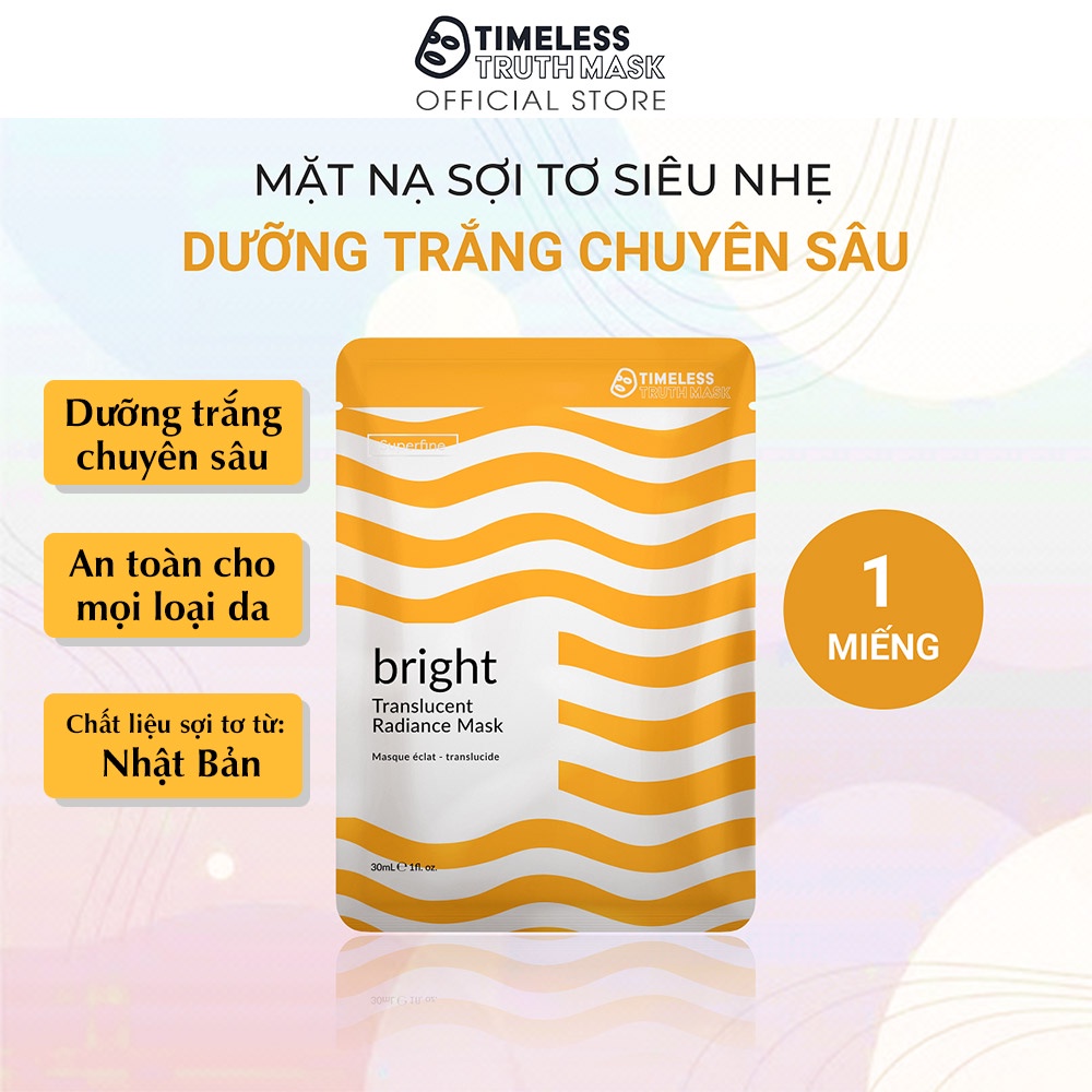 Ảnh Mặt nạ sợi tơ siêu nhẹ làm trắng da, bổ sung collagen Timeless Truth Mask Superfine Bright (30ml/miếng) 2