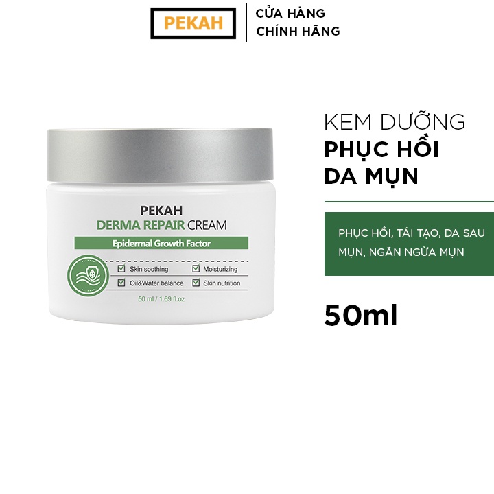 Ảnh COMBO SERUM PEKAH Derma Repair Ampoule 50ml & KEM DƯỠNG PEKAH Derma Repair Cream 50ml Giúp Phục Hồi Và Cải Thiện Da Mụn 4