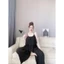 Set hai dây dập ly mặc nhà, mặc ngủ, mặc đi chơi cho nữ, vải lụa, thiết kế siêu xinh, siêu sang