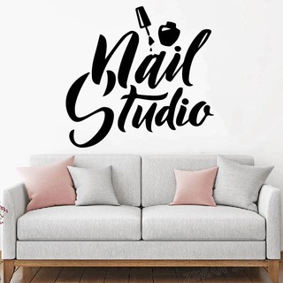 Decal Trang Trí Cửa Tiệm Nail - Spa - HairSalon - Nối Mi Tạo điểm nhấn cho tiệmP5
