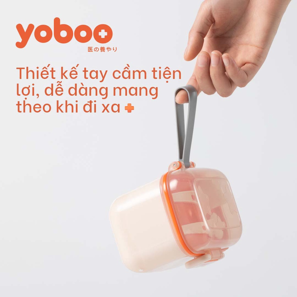 Mô tả Hộp đựng sữa bột chống ẩm đa năng cho bé Yoboo YB-0032 có ngăn đựng muỗng 2 lớp nắp đậy 360ml - Hàng chính hãng - 6
