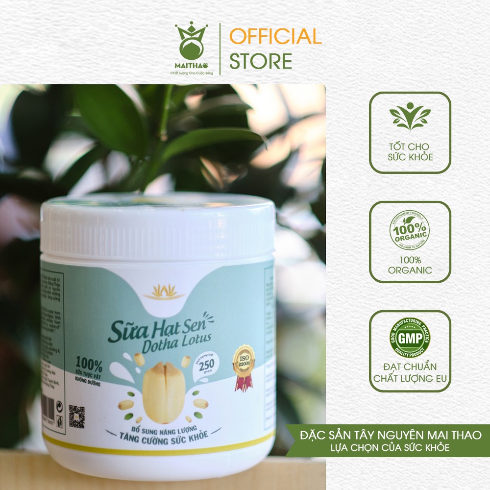 Sữa hạt sen Dotha Lotus được làm từ chất liệu gì?
