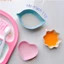 Bát ăn dặm mini hình hoa, lá, tim - nhựa lúa mạch dày dặn (kéo ảnh xem kích thước ạ)