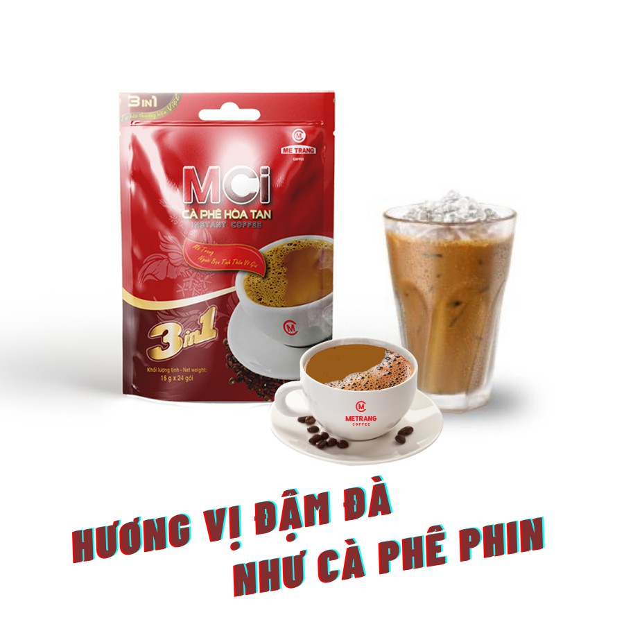 Ảnh Cà phê sữa hòa tan, cà phê 3in1 - Mê Trang, Túi và hộp cà phê bột 4