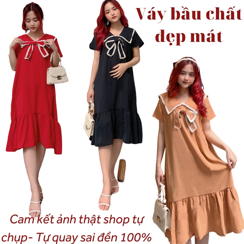 (XẢ LỖ )Đầm bầu-váy bầu đồ bigsize chất cát hàn siêu mát không nhăn Q0002 (ảnh thật clip thật sai đền 100%)