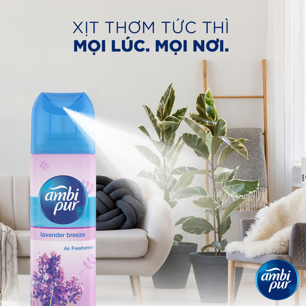 Ảnh Xịt Phòng AMBI PUR Aerosol Hương Oải Hương/ Chanh/ Đại Dương/ Tươi Mát Chai 300ml 3