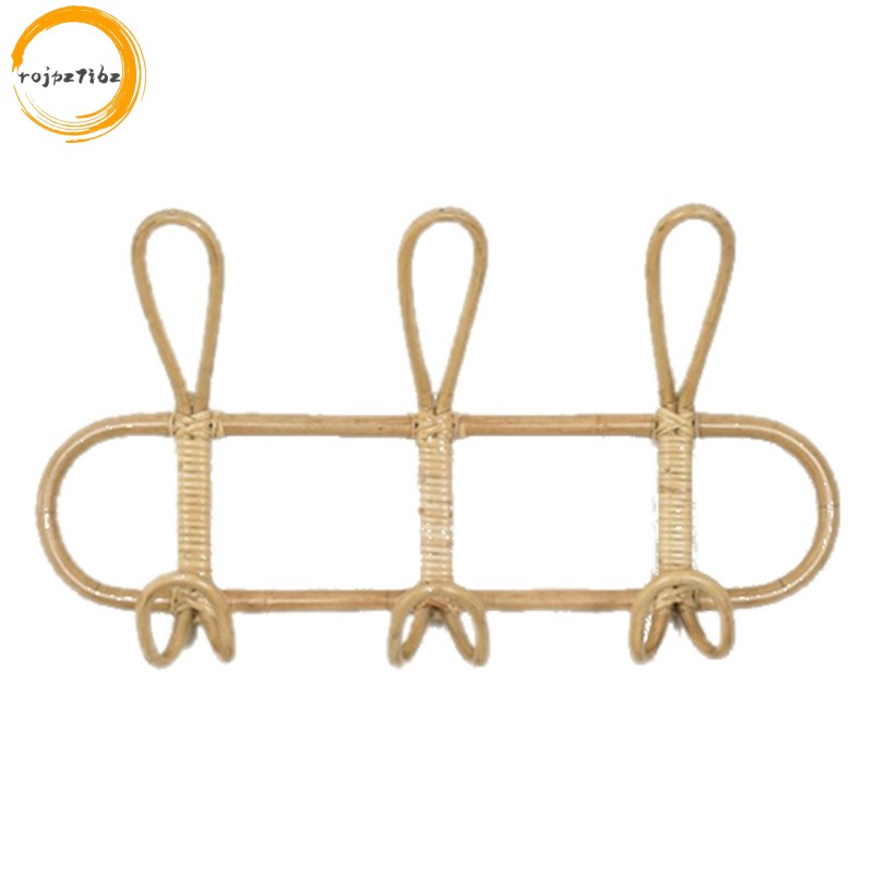 Mây Móc Treo Tường Trẻ Em Quần Áo Sắp Xếp Giá Quần Áo Mũ Treo Móc Mây Móc Treo Trẻ Em Trang Trí Phòng Móc Treo