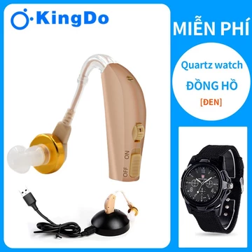 【Đồng hồ thạch anh miễn phí】Máy Trợ Thính Không Dây Cho Người Già Nặng Tai Kingdo [Hàng Chính Hãng]