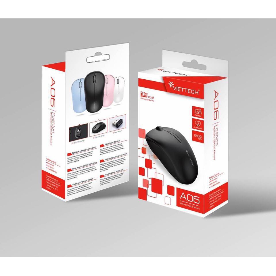 Chuột quang không dây VIETTECH A06 | Shopee Việt Nam