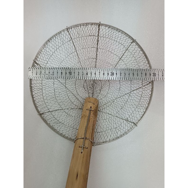 Vợt vớt đồ chiên ráo dầu- vớt đồ ăn rau xương size to 3 tấc inox 304 ...