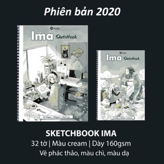 [Chính hãng] Sổ vẽ Nabii Ima Sketchboook 160gsm size a4 và a5