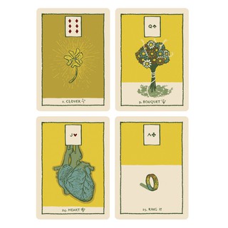 Bộ Bài Green Glyphs Lenormand - Yellow Edition (Mystic House Tarot Shop) - Bài Gốc Authentic Chính Hãng 100%