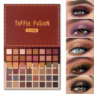 UCANBE Toffee Fusion Bảng Phấn Mắt Khỏa Thân 48 Sắc Thái Trung Tính Khỏa Thân Phấn Mắt Trang Điểm Pallet Sắc Tố Cao Mờ Lấp Lánh Shimmer Trang Điểm Bộ Dành Cho Nữ Bé Gái
