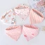 Set 5 Yếm Ăn Cotton In Họa Tiết Hoạt Hình Xinh Xắn Dành Cho Các Bé