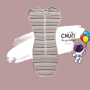 Nhộng chũn Cocoon chính hãng,Túi ngủ giúp bé ngủ ngon giảm giật mình co giãn 4 chiều