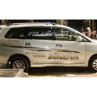 Tem Dán Sườn Xe Innova.Tem Dán Sườn Xe Innova Mẫu Mới | Shopee Việt Nam