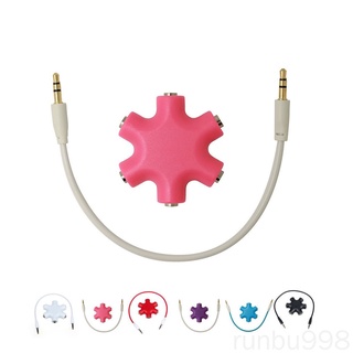 Bộ chia 1 ra 5 cổng âm thanh 3.5mm kèm dây cáp