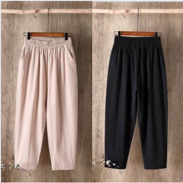 Quần Đũi Baggy Nữ Xuât Hàn M006,dáng baggy nữ cạp chun siêu xinh cho phái đẹp 39