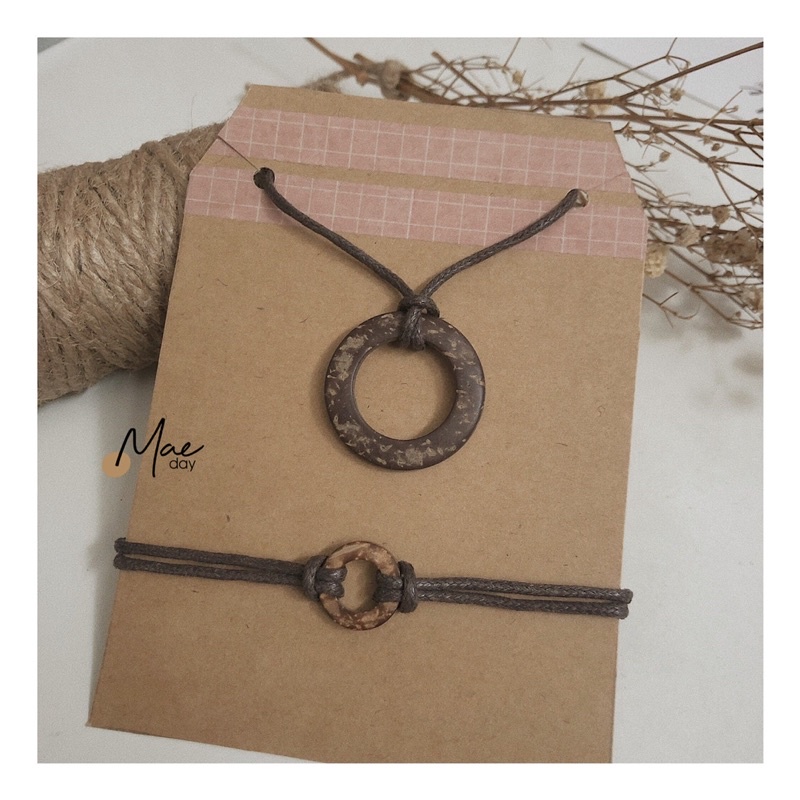Vòng Sumi - Vòng cổ / dây chuyền, vòng tay khoen gỗ vintage tuỳ chỉnh kích thước