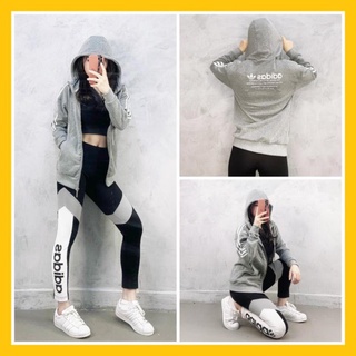 Áo Thể Thao Nam Nữ [Hoodie Jacket] NMD Grey [ĐỒ TẬP GYM]