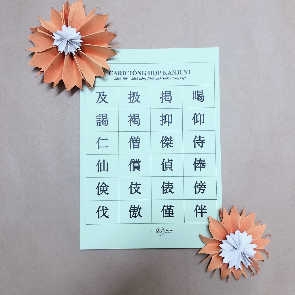 Flashcards Kanji N1 Thẻ học Kanji tiếng Nhật Shopee Việt Nam