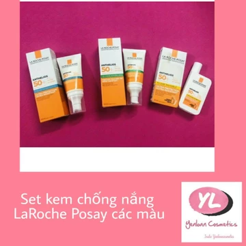 Hỏa tốc - Kem chống nắng Laroche La roche Posay Set xanh lá shaka xanh dương 50ml