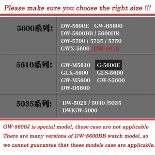 Dây đeo bằng thép không gỉ + Viền cho Casio G-shock DW5600 / 5610 GW5600E DW / GW5000 DW5035 Phụ kiện vòng đeo tay bằng kim loại