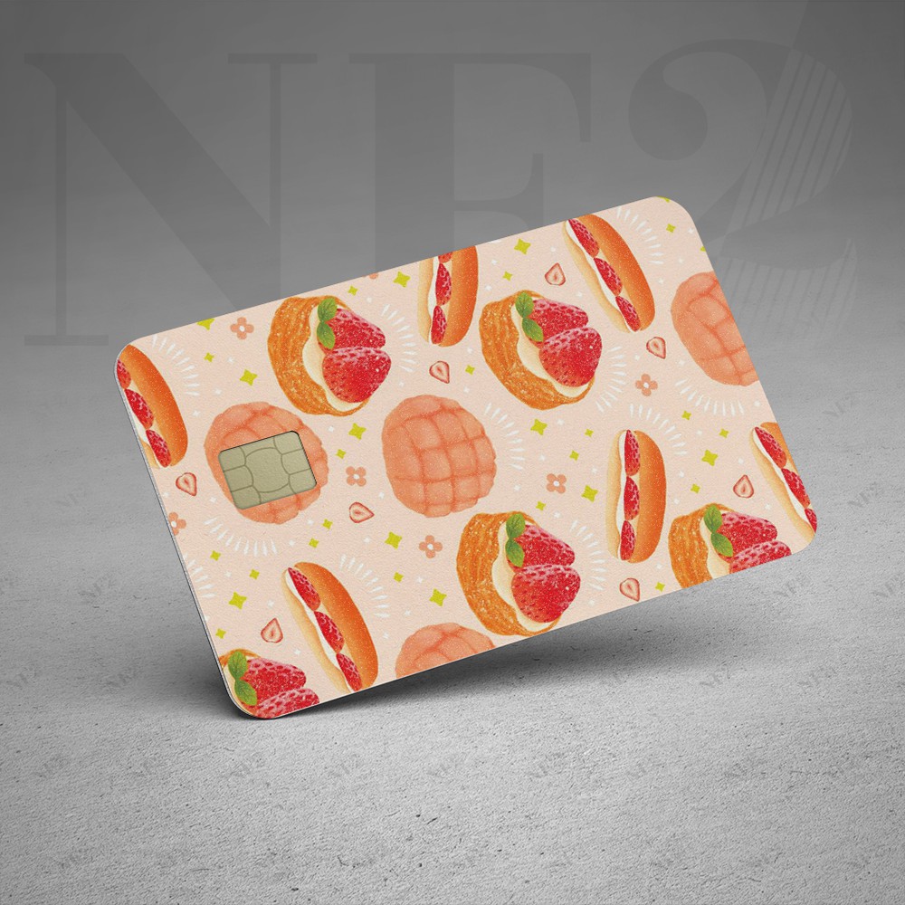 Miếng Dán Trang Trí FOOD CARD - Decal Sticker Thẻ ATM (Thẻ Chung Cư, Thẻ Xe, Debit, Credit) NF2
