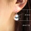 Bông tai FUJIOU Bông tai thời trang Vòng tròn lớn Trang sức Bông tai Dangle