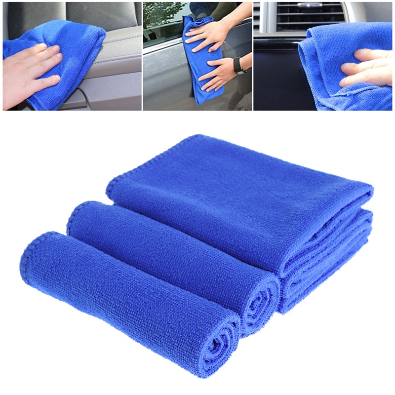 Ppy 5 Chiếc Mềm Thấm Hút Rửa Vải Ô Tô Chăm Sóc Ô Tô Khăn Lau Microfiber