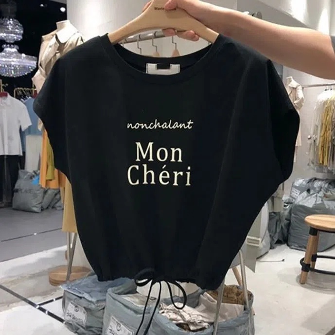 Tay áo búp bê Milyfashion Phong cách mới Phiên bản Hàn Quốc Influencer All-Match Thời trang ngắn T