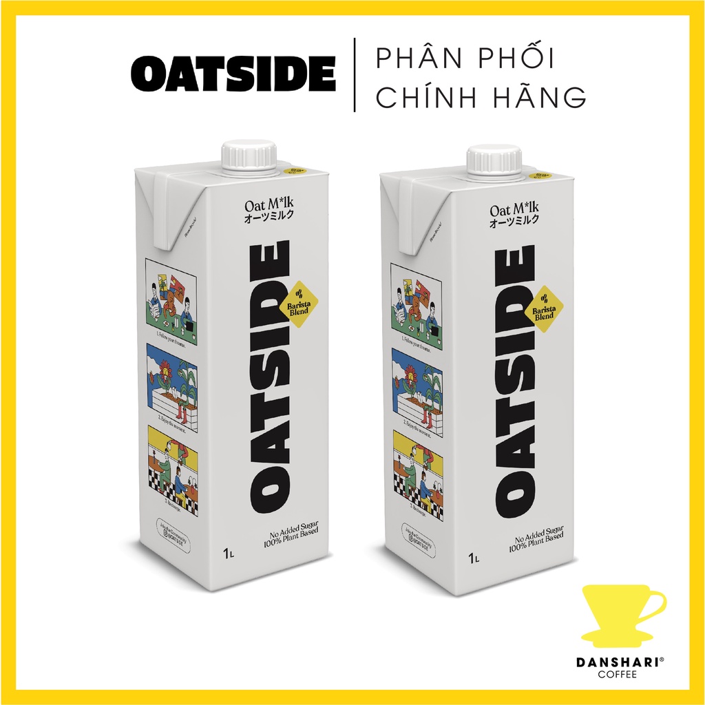 [HSD: 06/2025] Sữa Yến Mạch OATSIDE Barista Oat Milk (2 x 1L) | Shopee ...