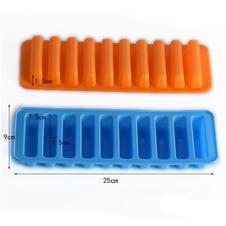Khuôn Nướng Bánh Silicon Thiết Kế 8/10 Ngăn Chuyên Dụng Để Làm Bánh Hình Ngón Tay,Bánh Puff,Mousse,Sôcôla,Đá Viên