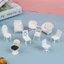 1: 20 Nhà Búp Bê Nội Thất Thu Nhỏ Ghế Sofa Phân Mô Hình Trang Trí Nhà Búp Bê